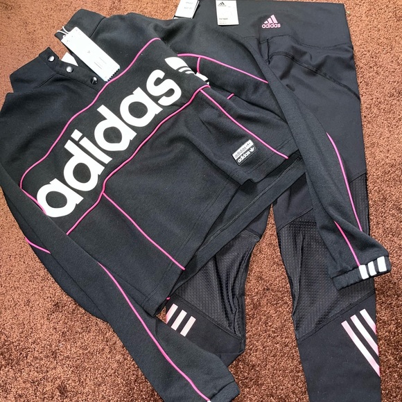 adidas track suit jumpsuit matching set - Picture 2 of 7